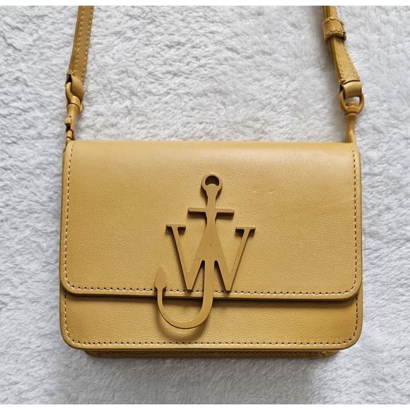 JW ANDERSON Runway anchor-logo intermix crossbody shoulder clutch bag $580 - Picture 3 of 12